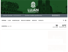 Tablet Screenshot of lujan.gob.ar
