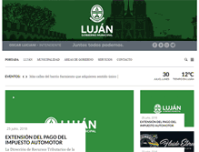 Tablet Screenshot of lujan.gov.ar